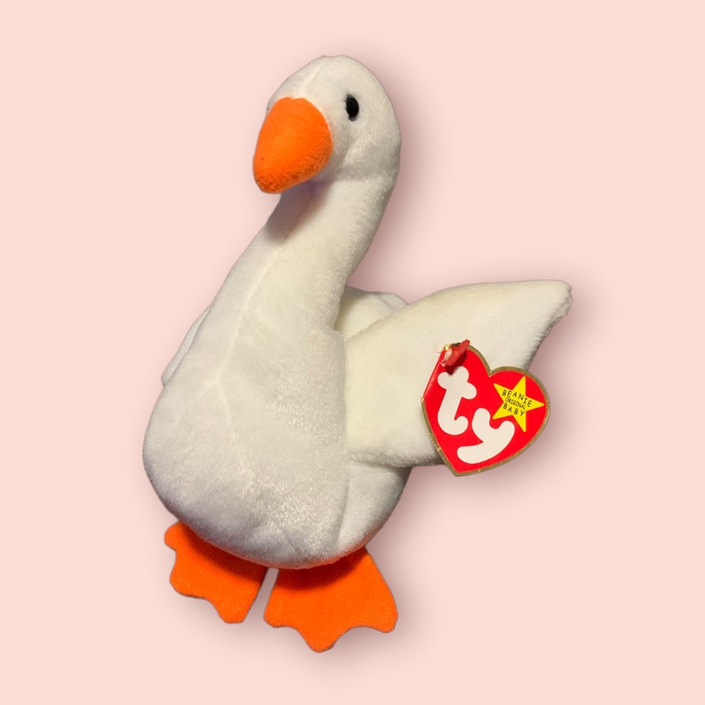 1998 Ty Beanie Babies Gracie The Swan - White Rare And Retired Collection Mint